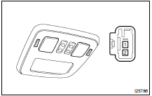 INSPECT FRONT PERSONAL LIGHT SWITCH CONTINUITY