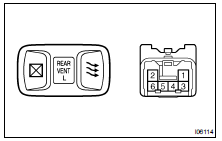 INSPECT POWER QUARTER WINDOW SWITCH CONTINUITY