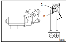 (a) Operate the motor at low speed and stop the motor operation