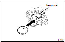 REPLACE TRANSMITTER (LITHIUM) BATTERY