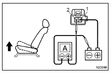  INSPECT FRONT VERTICAL MOTOR PTC THERMISTOR OPERATION