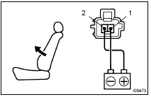 INSPECT LUMBAR SUPPORT MOTOR OPERATION