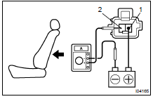 INSPECT LUMBAR SUPPORT MOTOR CIRCUIT BREAKER OPERATION