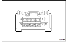 INSPECT POWER WINDOW MASTER SWITCH CIRCUIT