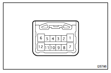 INSPECT POWER WINDOW SWITCH CIRCUIT