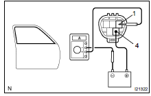 INSPECT POWER WINDOW MOTOR PTC THERMISTOR OPERATION