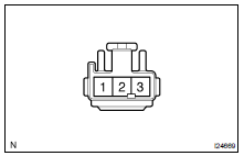 INSPECT SEAT HEATER ASSY (SEAT BACK) CONTINUITY