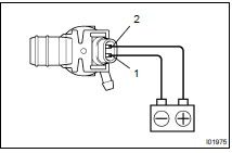 INSPECT FRONT WASHER MOTOR OPERATION