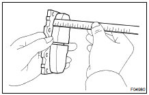 MEASURE DISC THICKNESS