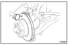 (a) Remove the front axle hub ( SA-12 ).