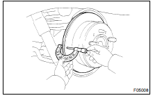 MEASURE DISC THICKNESS