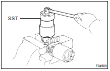 REMOVE ACCUMULATOR FROM BOOSTER PUMP