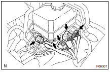 DISCONNECT 5 CONNECTORS