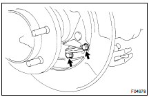  IF NECESSARY, REMOVE AND DISASSEMBLE PARKING BRAKE BELLCRANK ASSEMBLY