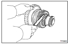 INSPECT HIGH SPEED OUTPUT GEAR RADIAL AND THRUST CLEARANCE