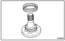 REMOVE HIGH AND LOW CLUTCH SLEEVE