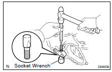 (a) Install the shift inner lever, washer and outer lever to the