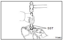 IF NECESSARY, REPLACE INNER SHIFT LEVER OIL SEAL