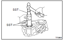 IF NECESSARY, REPLACE INPUT SHAFT OIL SEAL