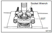 REMOVE REAR TAPER ROLLER BEARING