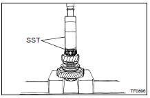 INSTALL REAR TAPER ROLLER BEARING