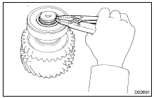 REMOVE REAR BALL BEARING