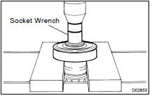 REMOVE REAR BALL BEARING