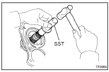 REMOVE REAR OUTPUT SHAFT