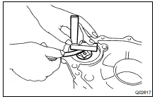 INSPECT OIL PUMP SIDE CLEARANCE