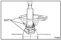 INSTALL REAR OUTPUT SHAFT