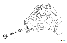  INSTALL VALVE SEAT, BALL, SPRING AND SCREW PLUG