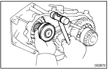 REMOVE INPUT SHAFT ASSEMBLY