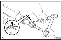 REMOVE RH AND LH RACK ENDS AND CLAW WASHERS