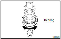 (a) Check the bearing rotation condition and check for abnormal