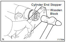  INSTALL SPACER AND CYLINDER END STOPPER