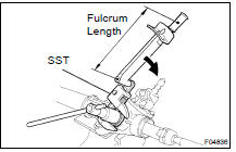  INSTALL RACK GUIDE SPRING CAP LOCK NUT