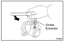 IF NECESSARY, REPLACE UNION SEAT