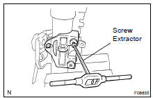 REMOVE COLUMN UPPER BRACKET AND COLUMN UPPER CLAMP