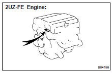 The engine serial number is stamped on the engine block, as