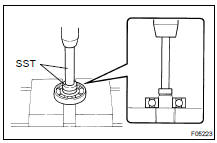 REMOVE SIDE GEAR BEARING