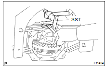 REMOVE DIFFERENTIAL CASE ASSEMBLY