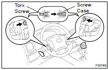 REMOVE STEERING WHEEL PAD