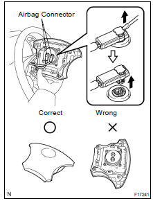 REMOVE STEERING WHEEL PAD