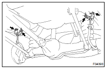 DISCONNECT LH AND RH STABILIZER BAR BRACKETS