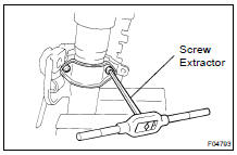 REMOVE COLUMN UPPER BRACKET AND COLUMN UPPER CLAMP