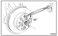 INSTALL LOCK WASHER AND LOCK NUT