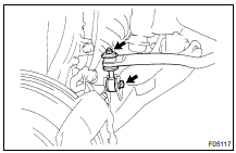 REMOVE LH AND RH STABILIZER BAR LINKS