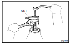 REMOVE OIL SEAL AND OIL SLINGER