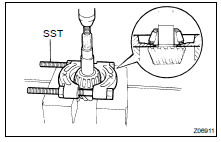 REMOVE DRIVE PINION REAR BEARING