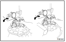 MEASURE SIDE GEAR BACKLASH